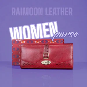 Premium Genuine Leather Women Purse – Stylish Ladies Wallet with Multiple Card Slots