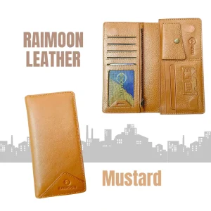 Raimoon Leather  single  phone Holder Long Wallet CMH-38with free key Ring - Brown