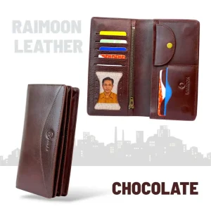 Raimoon Leather | Premium Genuine Leather Products In Bangladesh 43 Cmh-36 | Dubble Phone Holder Log Wallet