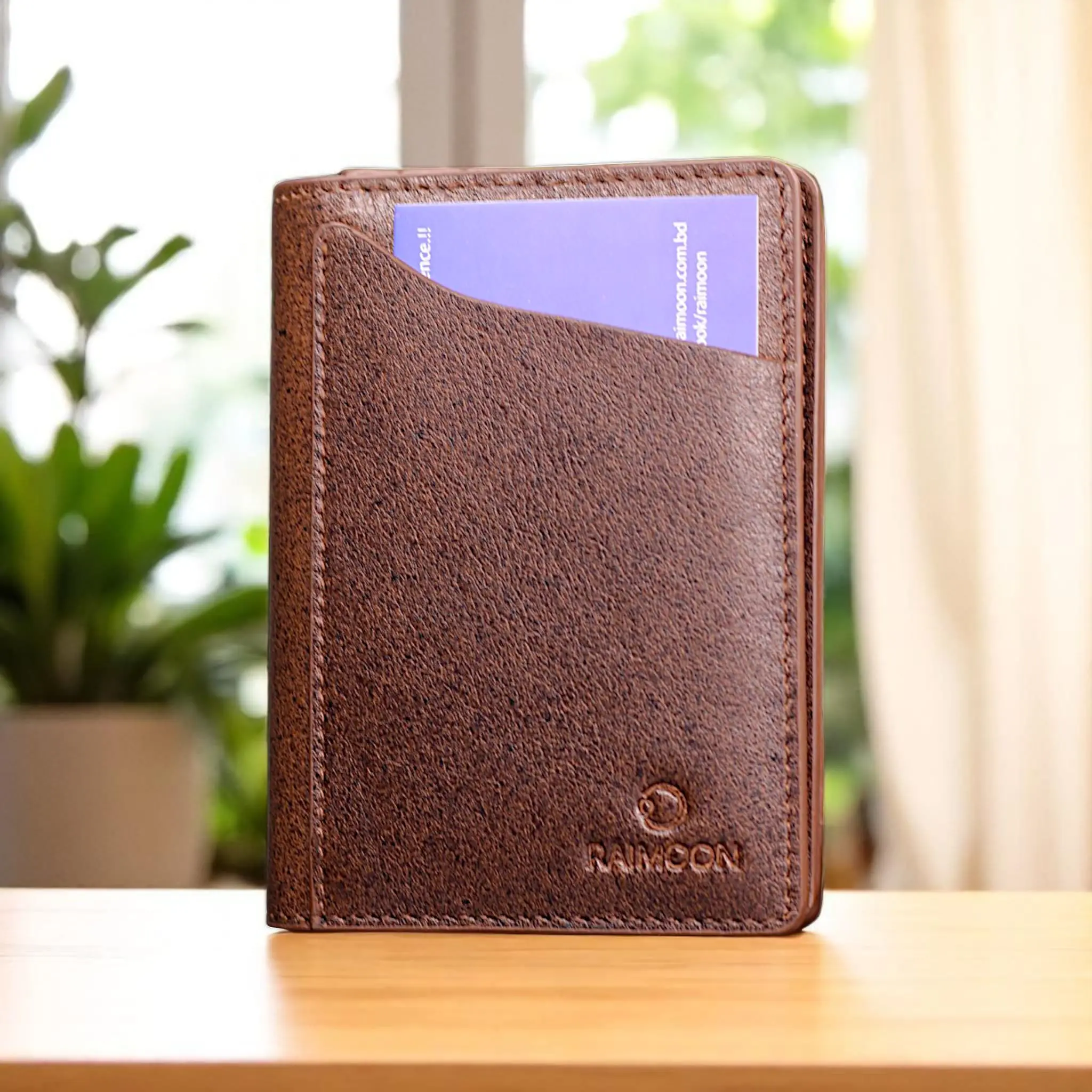 RAIMOON Elite Card Holder – প্রিমিয়াম জেনুইন কাউ লেদার কার্ড হোল্ডার- Jahidul islam