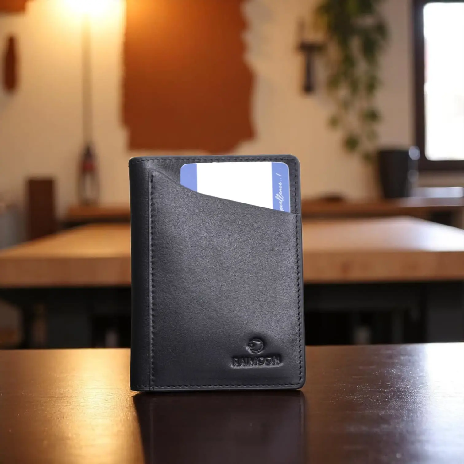 RAIMOON Elite Card Holder – প্রিমিয়াম জেনুইন কাউ লেদার কার্ড হোল্ডার- Jahidul islam