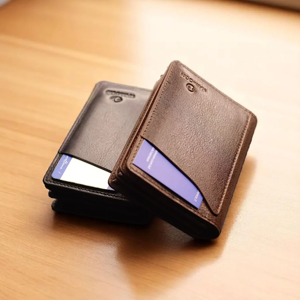 RAIMOON Elite Card Holder – প্রিমিয়াম জেনুইন কাউ লেদার কার্ড হোল্ডার- Jahidul islam