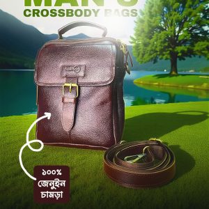 Men’s crossbody bag made of premium leather for daily use